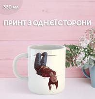Mug The Last of Us the last of us with print ceramic cup The Last of Us 330 ml 9.5 balta