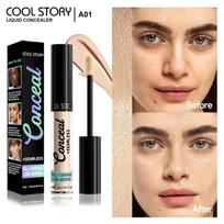 Concealer Covers Acne Marks, Dark Circles, Spots, Tattoos, Scars, Contouring Foundation, Long-lasting Waterproof and Quick-drying Liquid Concealer brown