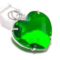 Peridot Gemstone Handmade 925 Sterling Silver Jewelry Pendant 1.77  v5s50 green