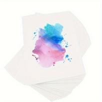 50 Pieces of Watercolour Paper in Bulk. With a Weight of 140lb/300gsm, Each Sheet Measures 10x15 Inches. Pack of 50