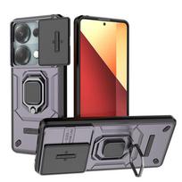 „Slide Lens Protect Funda“, skirtas „Xiaomi Redmi Note 13 Pro 5G 4G“ smūgiams atsparus šarvinis telefono dėklas, skirtas „Redmy Note13 Note13pro 5G“ galinis dangtelis For Redmi Note 13 4G violetinė