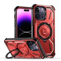 For iPhone 16 15 14 Plus 13 12 11 Pro Max XR 7 8  Armor Rugged For MagSafe Magnetic Phone Case Cover With Ring Holder Kickstand iPhone 15 Pro