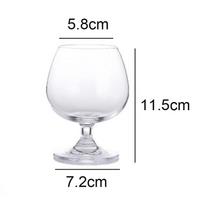 255ml Stiklai Raudonojo vyno taurių rinkinys Skaidraus krištolo stiklo taurė Vynuogės taurė Šampano vyno taurės Konjako taurė Gėrimų indai Brendžio taurė