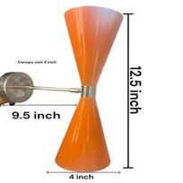 Orange Diabolo Brown Finish Wall Sconce Modern Italian Sputnik Vanity Lighting Fixture Diabolo Wall  Sconce