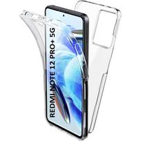 Case for Xiaomi Redmi Note 12 PRO PLUS 5G - Redmi Note 12 PRO+ 5G - 360 Transparent Case Cover 2 Front and Back Parts Phonillico®