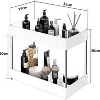 virtuvės laikiklis po kriaukle. 2-tier black