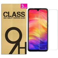[3 Pack] Tempered Glass for Xiaomi Redmi Note 7 Pro 6.3 Inch, Screen Protector Glass Film