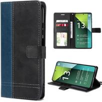 Coque pour Xiaomi Redmi Note 13 Pro 5G - Bleu Marine - Antichoc - Cuir PU - Fonction Porte-cartes
