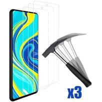 Screen protector - E.F.CONNECTION - Redmi Note 9 Pro - Pack of 3 - Tempered glass - Anti-scratch