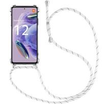 Coque - Xiaomi - Redmi Note 12 Pro+ 5G - Antichoc - Souple - Cordon léger blanc