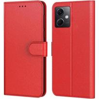 Case for Xiaomi Redmi Note 12 5G Leather Effect Anti-Scratch Shockproof - Red