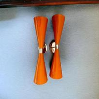 Pair of Diabolo Sputnik Mid Century Wall Sconces Home Lighting Decor IndoorOutdoor Lighting