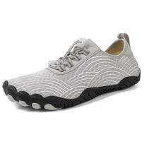 Summer new beach shoes diving creek shoes swimming wading shoes outdoor men's and women's sports breathable fitness swimming shoes 36 pilka spalva