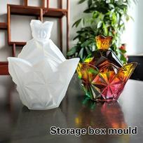 1Pcs Silicone Flower Pot Mold DIY Crystal Silicone Mold Manual Accessories Creative Mold black