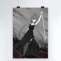 Anime Ateities dienoraštis Drobės tapyba japonų animacinių filmų plakatų spausdinimo siena Mirai Nikki meno nuotraukos, skirtos svetainei vaikų kambario dekoravimui 21*30cm