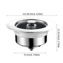 Houseeker 3 in 1 Pop Up Sink Filter ABS Kitchen Sink Strainer Drain Basket Stopping Blockage Bouncing Core Leak-proof Plug Cover
