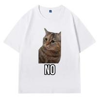Talking Cat Meme Graphic T Shirts Men's Clothing Fashion T-shirts Cotton Casual Oversized Short Sleeve Tee Shirt Man Streetwear XXXXL