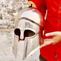 Graikų kario šalmas Senovinis dėvimas dizainas Cosplay LARP Helovino kostiumui Geriausia dovana jam