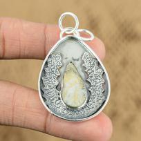 Womens day Deal 925 Sterling Silver Geode Agate Druzy Stone New Pendant Jewelry