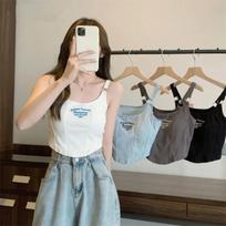 Chic Hong Kong Style Slim Fit Camisole for Women - Sexy Summer Vest with Pure Desire. One Size 70-135 catties balta