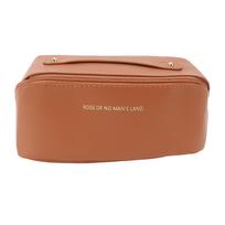Travel Makeup Bag Portable Waterproofing PU Leather Toiletry Bag High Capacity Cosmetic Storage Bag