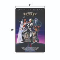 Classics BeatleJuice Tin Sign Movie Poster Replica 8x12 inch