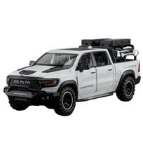 1/32 Scale Dodge RAM Mammoth Pickup Truck Off Road Alloy Toy Car Model Sound & Light Pull Back Collection Gift for Boys Children Kid balta