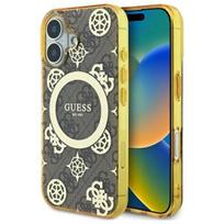 Guess Guhmp16Sh4Pyeew Iphone 166.1 Brown/Brown Hardcase Iml Peony On 4G Background Magsafe