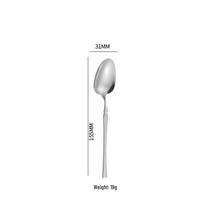 Stainless Steel Western Cutlery Set: Small-Waist Steak Knife, Fork, Spoon, Dessert Spoon, Coffee Spoon