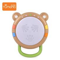 Early Education Children'S Lights Frog Story Music Drum, Multi-Functional Puzzle Baby Hand Beat Drum Beat Drum
