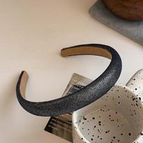 PROLY New Fashion Denim Headband Solid Color Turban 2/3CM Wide Side Hairband For Adult Summer Headwear Hair Accessories