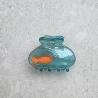 1pc Korean-style cute small goldfish medium half-grasp shark clip summer cool back of the head clip