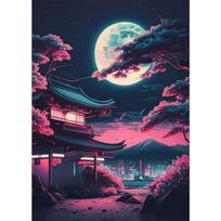 Pop Neon Japan Tokyo Urban Landscape Poster Prints Aesthetics Natural Scenery Anime Comics Wall Art Canvas Printing Home Decor 21cm×30cm NoFrame