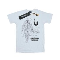 Star Wars Mens The Mandalorian Clan Of Two T-Shirt XXL balta