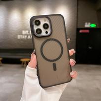 IPhone16promax Phone Case, Diamond-textured Lens Frame, Apple 15 Skin-feel Corrugated Diagonal Textured Matte Magnetic Case iPhone 16PROMAX juoda