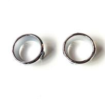 Pair For 17-20 Chrysler Pacifica Fog Light Bezel Trim Ring 5SD13SZ0AC 5SD12SZ0AC gray