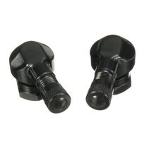 New 1 PAIR Motorcycle 90 Degree Rim Wheel Tire Valve Stems Black CNC Aluminum 11.3mm