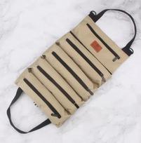 4In1 Portable Tool Bag Multi-Purpose Pouch Oxford Cloth Tools Organizer Foldable Travel Cosmetics Storage and Washing Bags Tote chaki