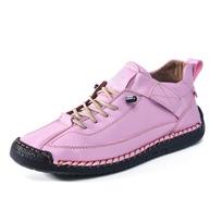 TEMU hand-stitched beef tendon soft-soled women's shoes flat-soled single shoes wear-resistant and non-slip casual shoes 36
