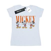 Disney Womens/Ladies Mickey Mouse Poses Cotton T-Shirt XXL balta