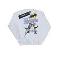 DC Comics Mens Penguin Mono Action Pose Sweatshirt XL balta