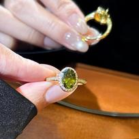 Zir*****val open ring fashion light luxury high sense ring simple versatile jewelry
