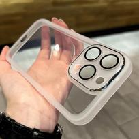 Suitable for Ip15 Lens, Electroplated Phone Case with A High-end Feel, Apple 12Pro Magic Eye Transparent Full Cover 13/14 Protective Case Apple 11