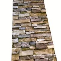 Akmeninis lipni tapetai, Nuimamas kontaktinis popierius, Lipnus popierius, 3D netikros tekstūros akmens sienos išvaizda, Rustic plytų tapetai 45CMX1M gray