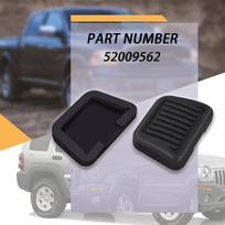 2 vnt. stabdžių pedalo dangtelis Jeep Wrangler Grand Cherokee Liberty Dodge Ram 52009562 gray