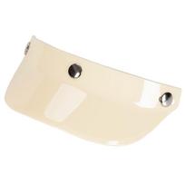 Universal Motorcycle 3 Snap Button Visor Flip Up Down Open Face Helmet Wind Shield smėlis