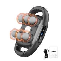 Multi-Head Muscle Massager for Back Legs And Waist Deep Tissue Kneading Massager with Adjustable Intensity Professional Handheld Portable Massage 6pcs juoda