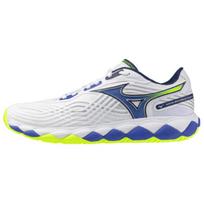 Mizuno Wave Enforce Tour 2 Ac Patogus prigludimas Žemi teniso bateliai Unisex sportbačiai Balti Mėlyni Geltoni 61GA260020 39