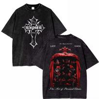 Lady Gaga Mayhem Ball Tour The Art of Personal Chaos Shirt for Girls Cotton T-Shirt Summer S black