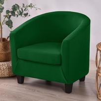 Waterproof Spandex Sofa Cover Stretch Single Seater Slipcover Elastic Armchair Protector For Living Room Club Couch tamsiai žalia spalva